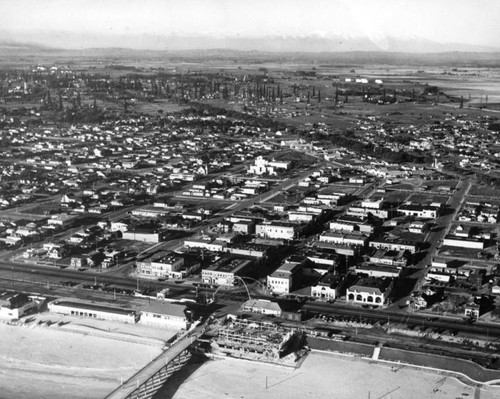 Aerial view of Huntington Beach