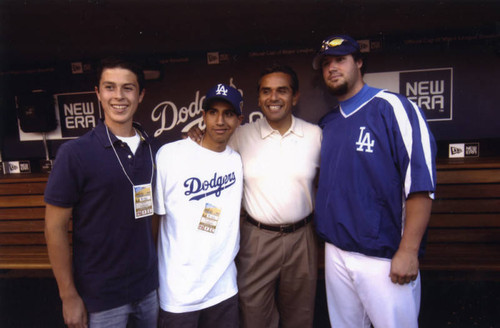 Antonio Villaraigosa and Eric Gagne´, Dodger Stadium