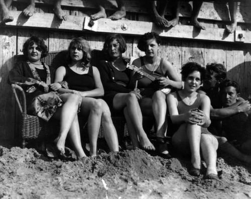 Swimmers at the 1928 Pacific Southwest Exposition