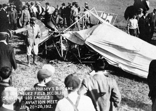 Hoxsey biplane crash