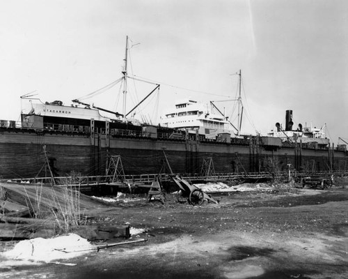 S.S. Utacarbon in dry docks