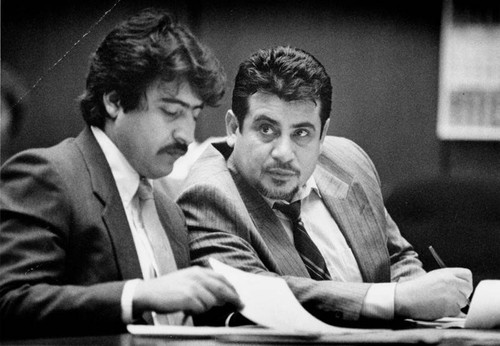 Daniel Hernandez and Richard Salinas in courtroom