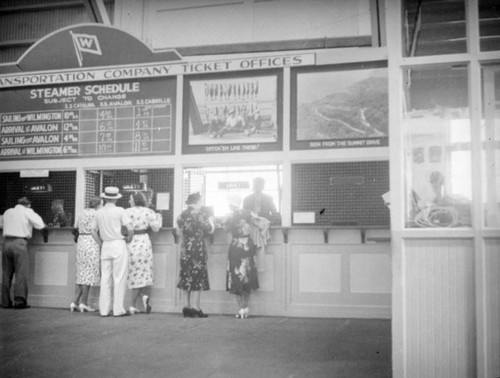 L. A. Harbor, ticket office at the Catalina terminal