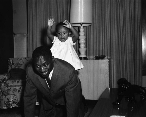 Unidentified African American family at home