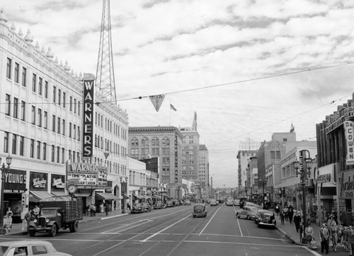 Hollywood Blvd. looking east from Wilcox