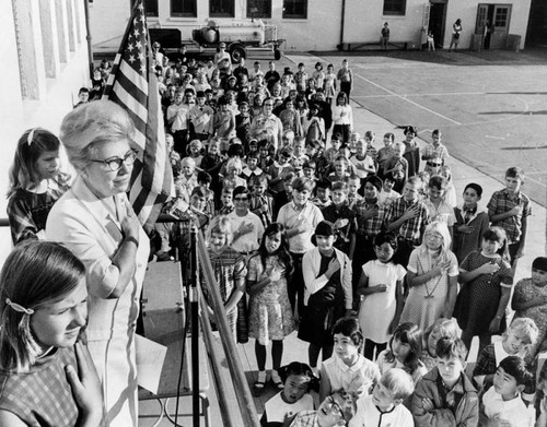 Pledge of allegiance to the Flag, Cahuenga Elementary