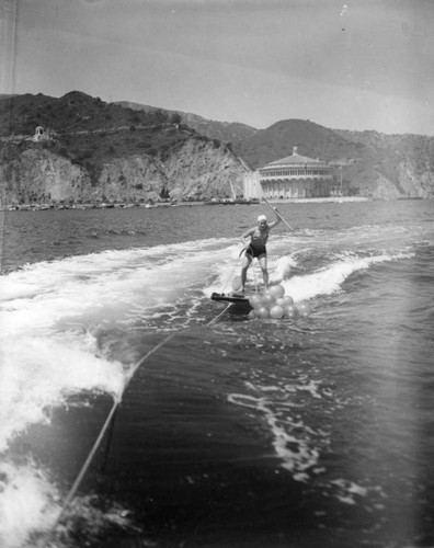 Aquaplaning at Santa Catalina Island, view 1