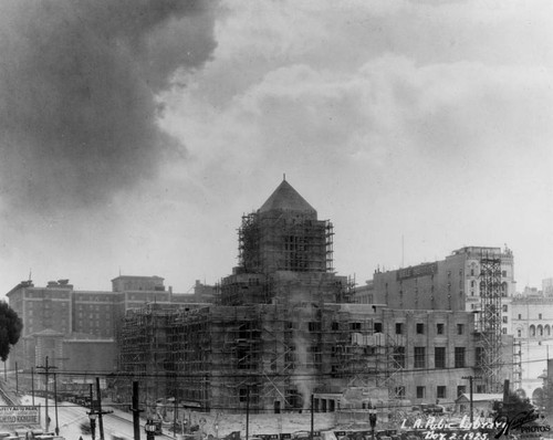 LAPL Central Library construction, view 68