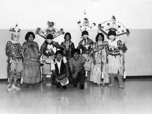 Apache Indian Spirit Dancers at Sherman Indian High School