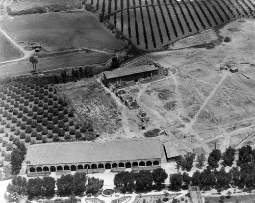 San Fernando Rey de Espan~a Mission aerial, view 2