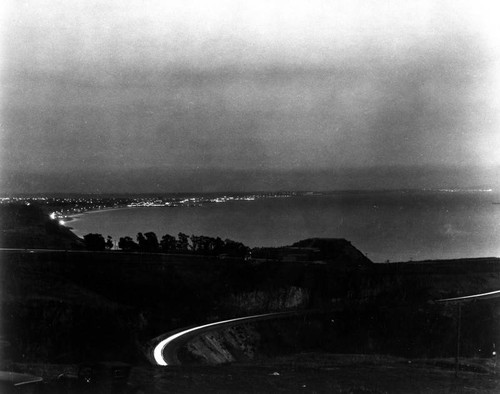 Santa Monica Bay at Night