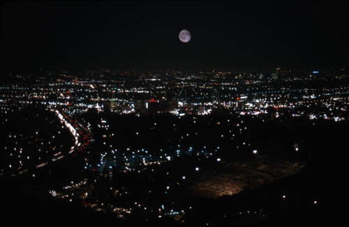 Hollywood at night