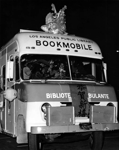 Decorated Los Angeles Public Library Bookmobile