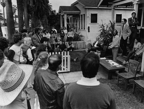 Neighborhood watch meeting at a residence in Venice