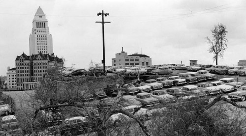 Civic center parking lot