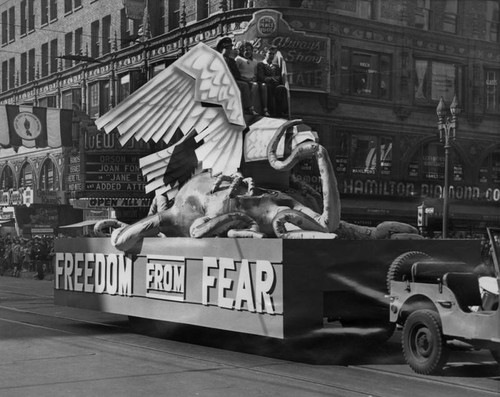 Freedom from Fear' parade float