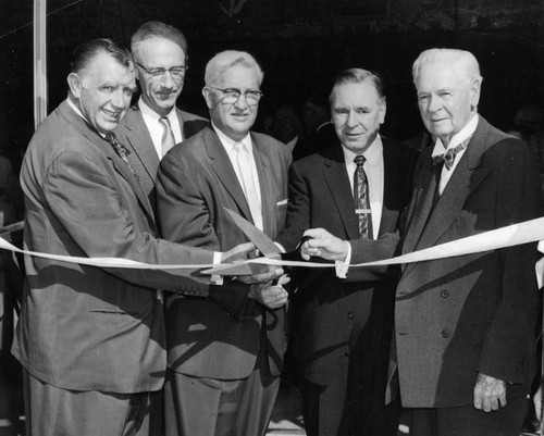 Ribbon cut to open water office