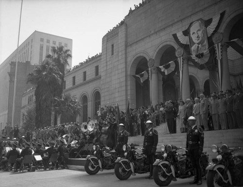 President Truman visits Los Angeles