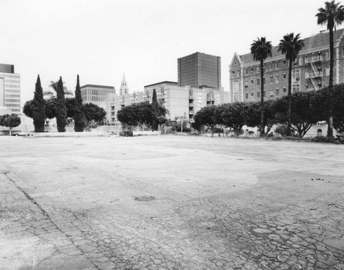 Ambassador Hotel, east parking area, facing northeast