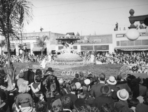 Humboldt County float, 1938 Rose Parade