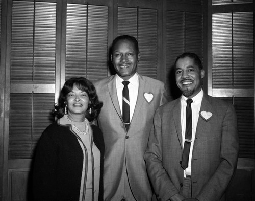 Tom Bradley, Ernie Freeman and unidentified woman