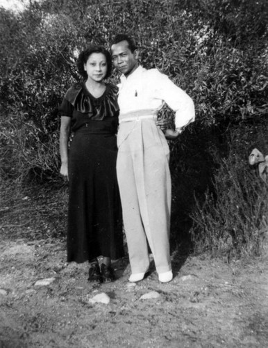 Couple at a family gathering