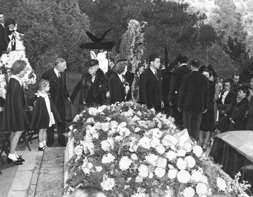 McPherson family at graveside