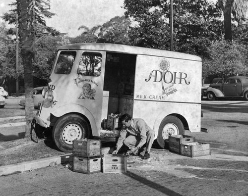 Adohr milk truck