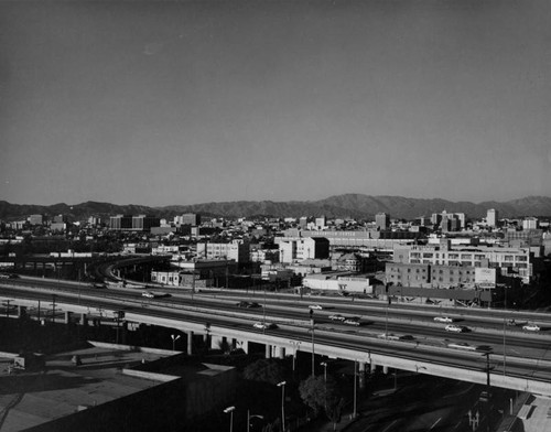 Downtown from freeway interchange