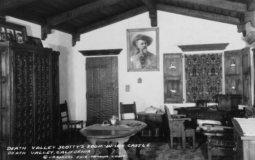 Scotty's room in Death Valley's Scotty's Castle