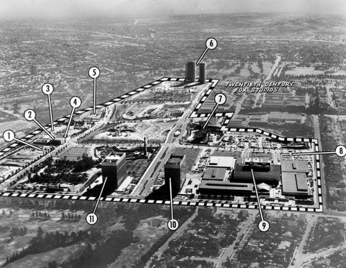 Century City buildings completed and proposed