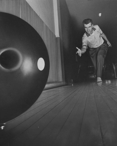 Releasing a bowling ball