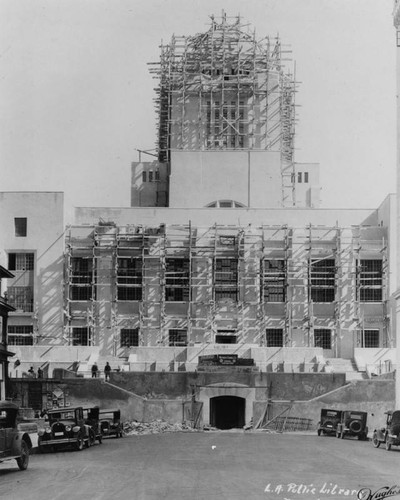 LAPL Central Library construction, view 82