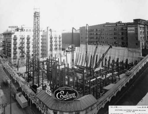 Southern California Edison Building, construction