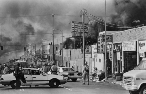 Public officials on burning Vermont Ave