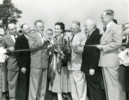 Hollywood Freeway ribbon cutting — Calisphere