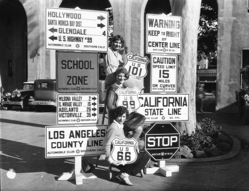 Auto Club road signs, view 1