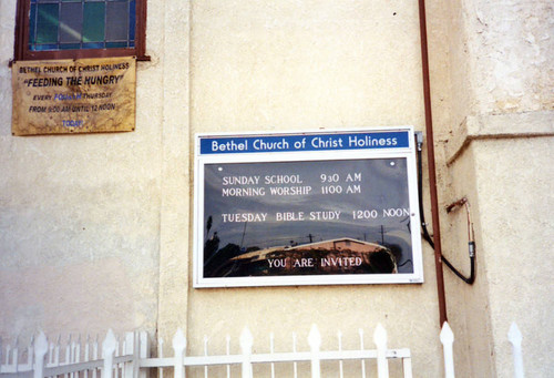 Bethel Church of Christ Holiness marquee