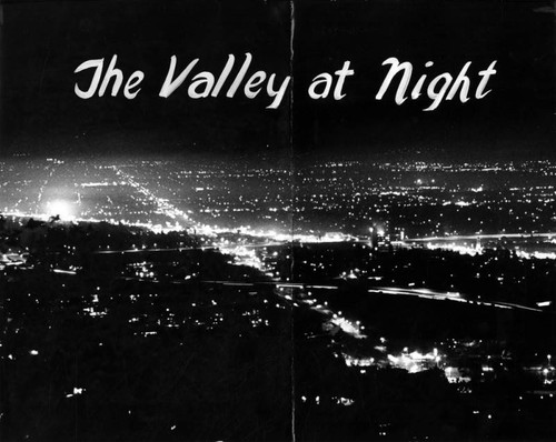 Beautiful Valley sparkles at night