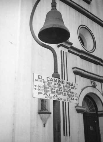 El Camino Real bell, Mission San Luis Rey, Oceanside