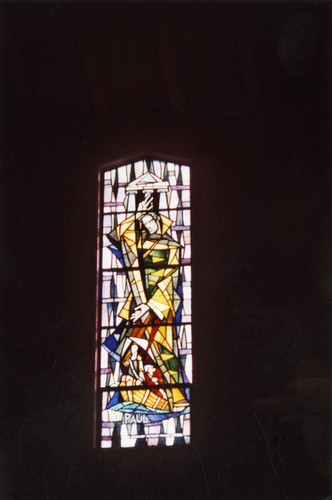 "St. Paul" stained glass, St. Anthony Catholic Church