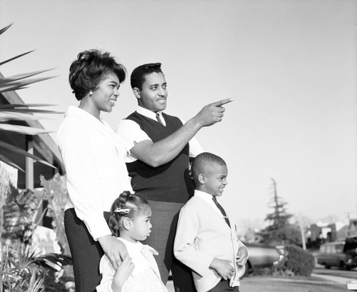 Flossie Burnley and family