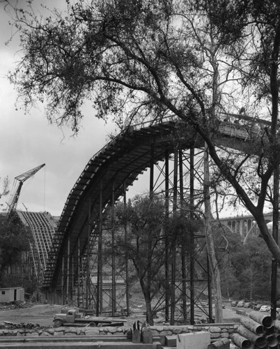 Bridge construction work