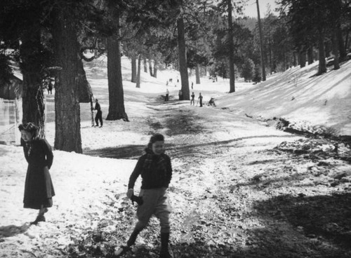 Big Pines Recreation Camp, muddy trail