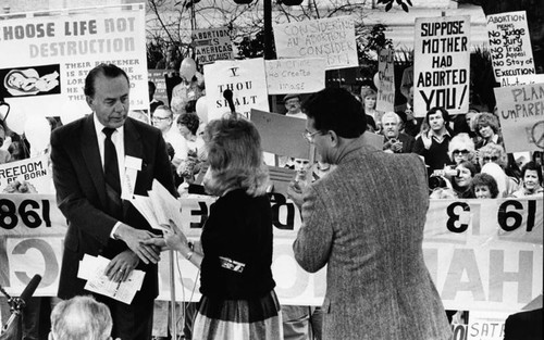 State Senator at Rally For Life