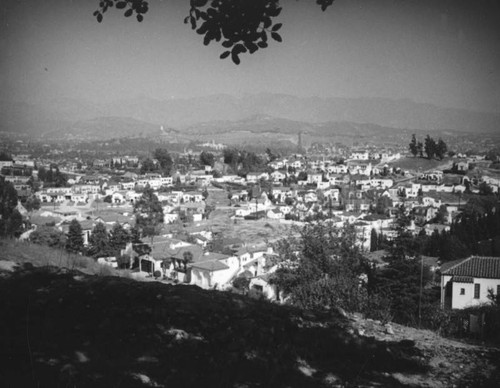 View from Moreno Drive in Silver Lake