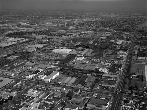 57th Street, Soto Street and Slauson Avenue, Huntington Park, looking northeast