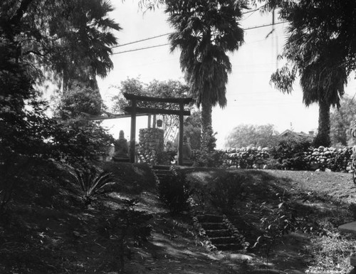 Japanese arbor, Bernheimer Estate