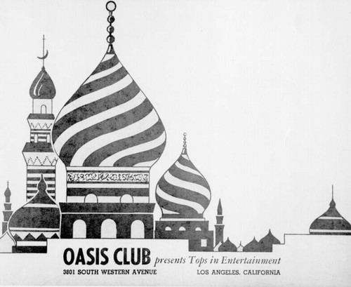 Handbill for the Oasis Club