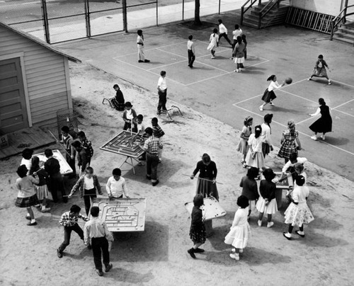 Children on school playground
